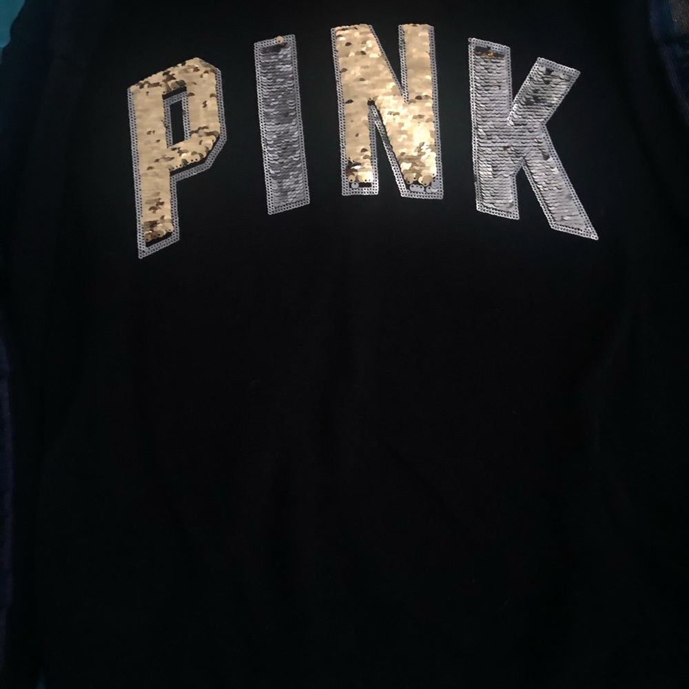 A pink hoodie